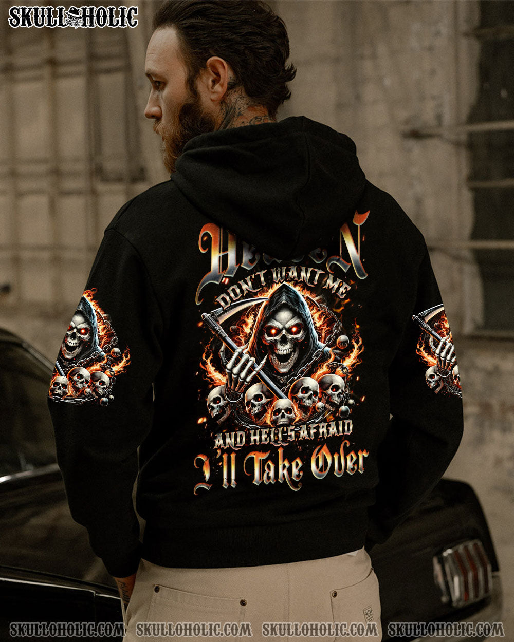 BLISSCORNERS HEAVEN DON'T WANT ME ALL OVER PRINT
