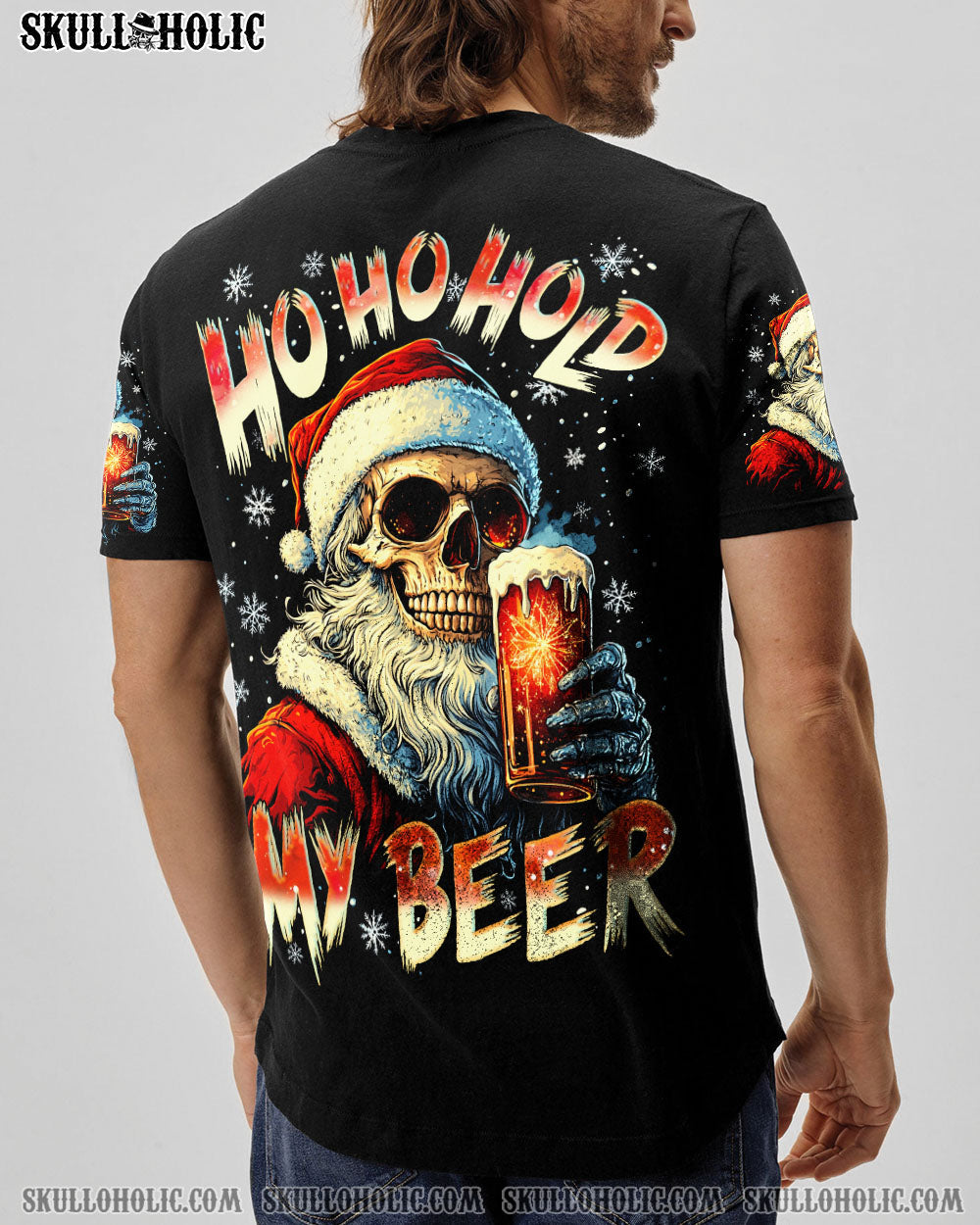 BLISSCORNERS HO HO HOLD MY BEER CHRISTMAS ALL OVER PRINT