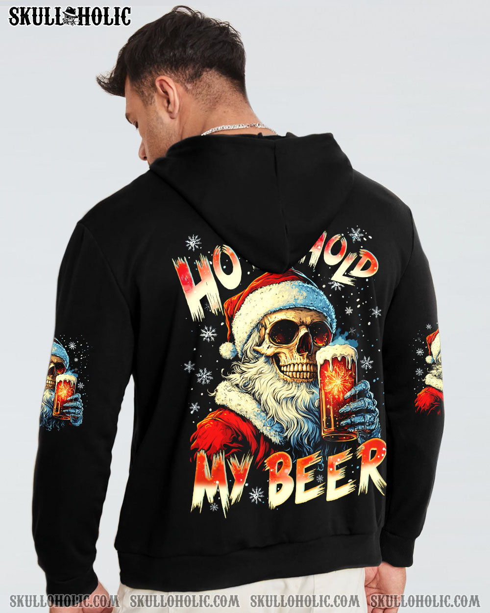 BLISSCORNERS HO HO HOLD MY BEER CHRISTMAS ALL OVER PRINT