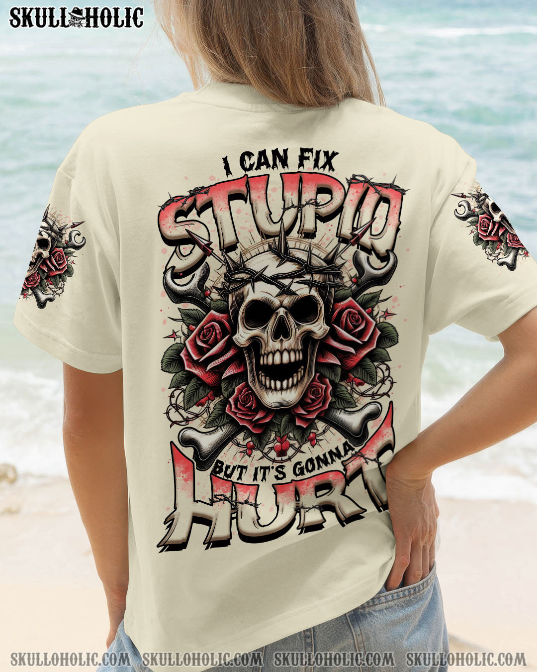 BLISSCORNERS I CAN FIX STUPID BUT IT'S GONNA HURT ALL OVER PRINT