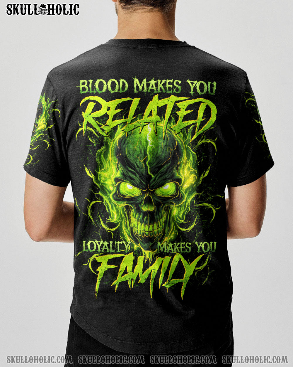 BLISSCORNERS LOYALTY MAKES YOU FAMILY SKULL ALL OVER PRINT