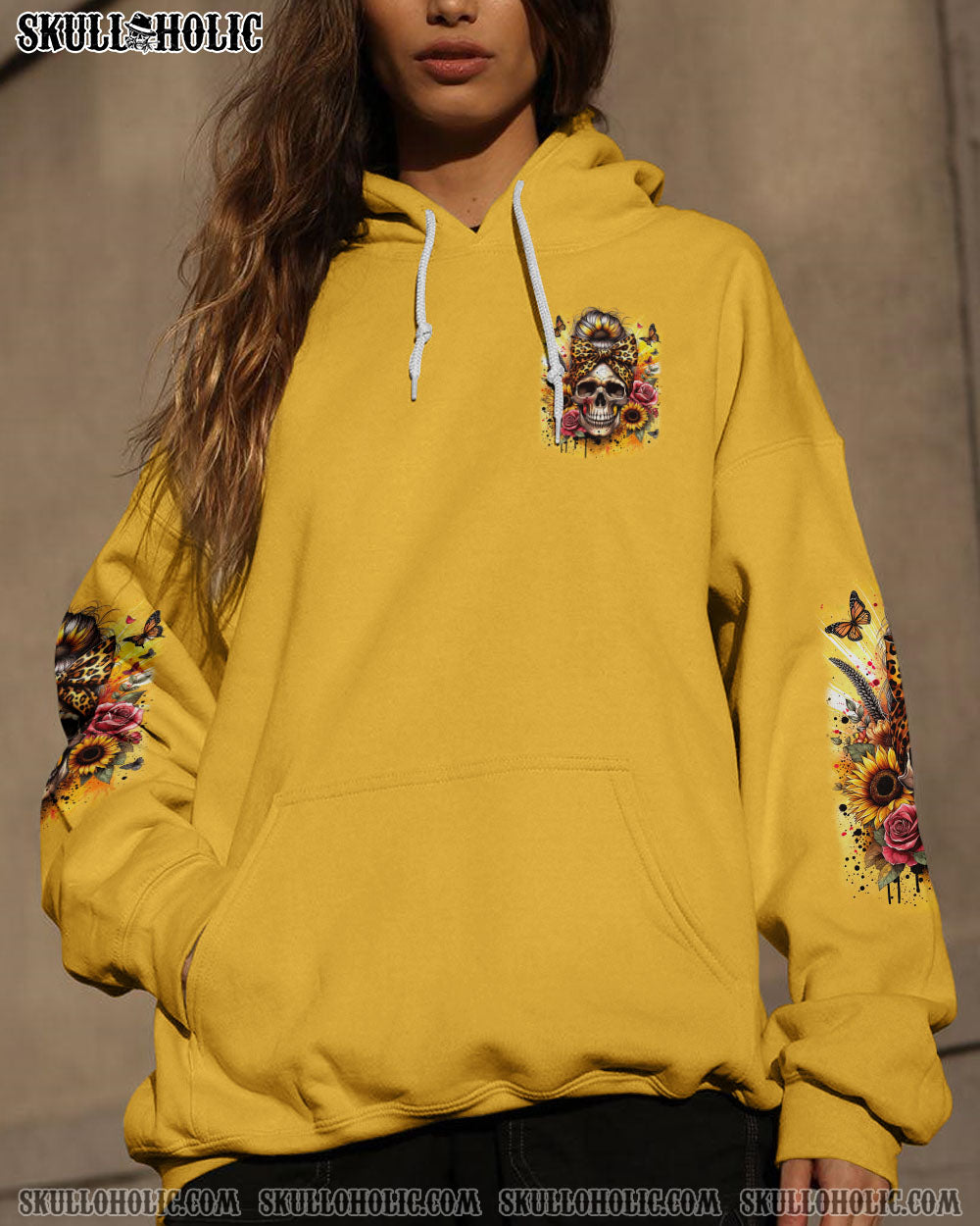 BLISSCORNERS I'M BLUNT BECAUSE GOD ROLLED ME MESSY BUN SUNFLOWER TIE DYE ALL OVER PRINT