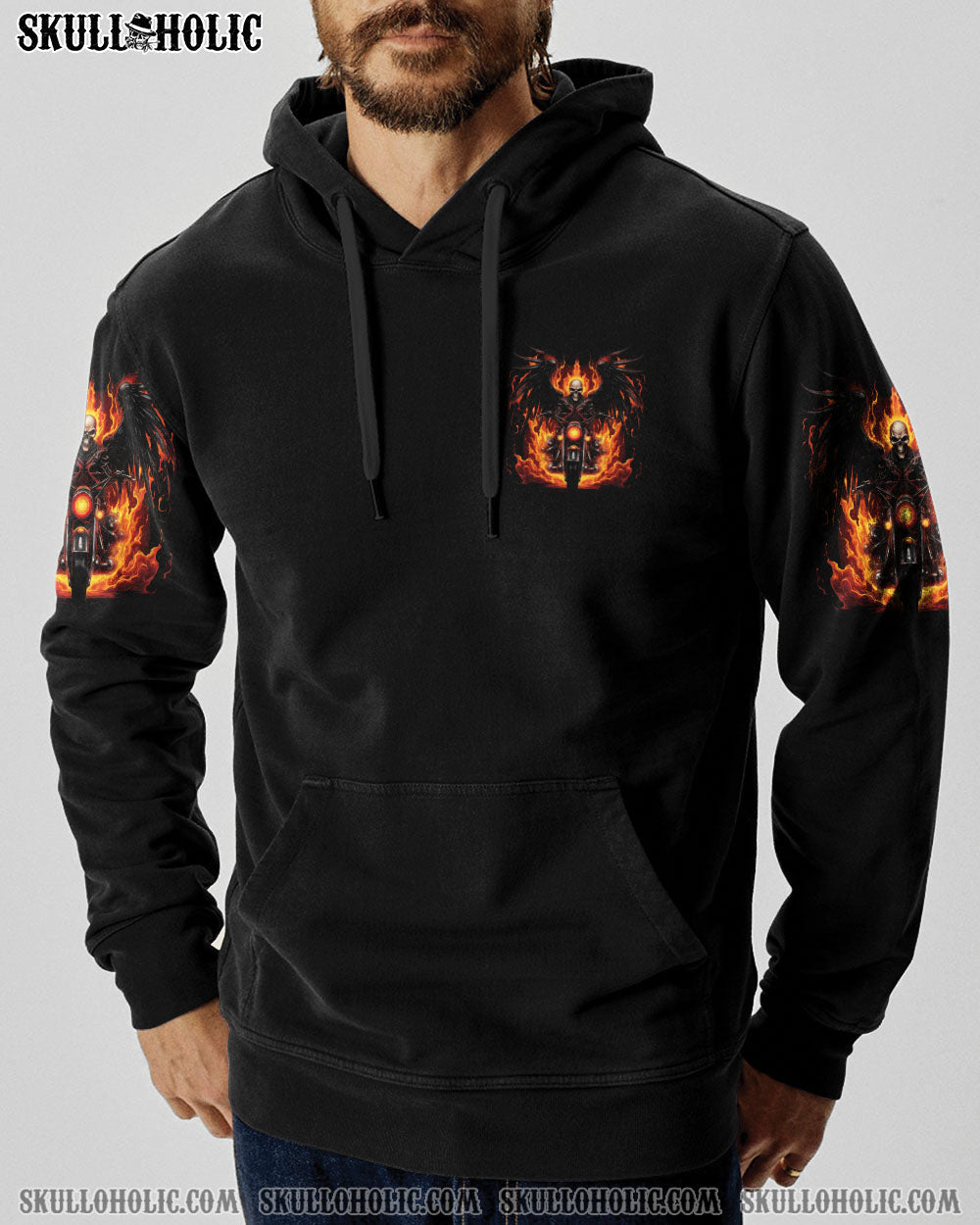 BLISSCORNERS DON'T MESS WITH OLD BIKERS SKULL ALL OVER PRINT