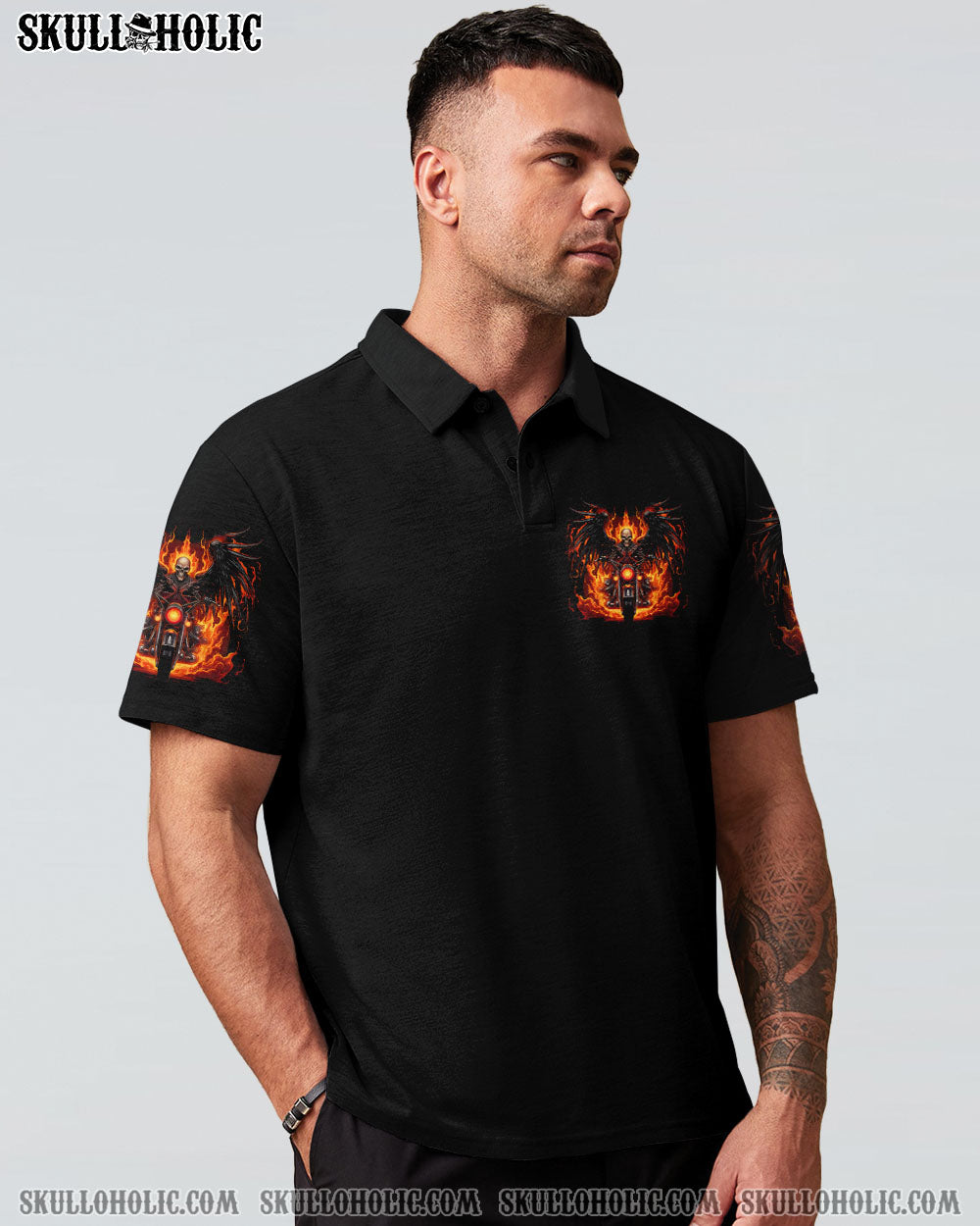BLISSCORNERS DON'T MESS WITH OLD BIKERS SKULL ALL OVER PRINT