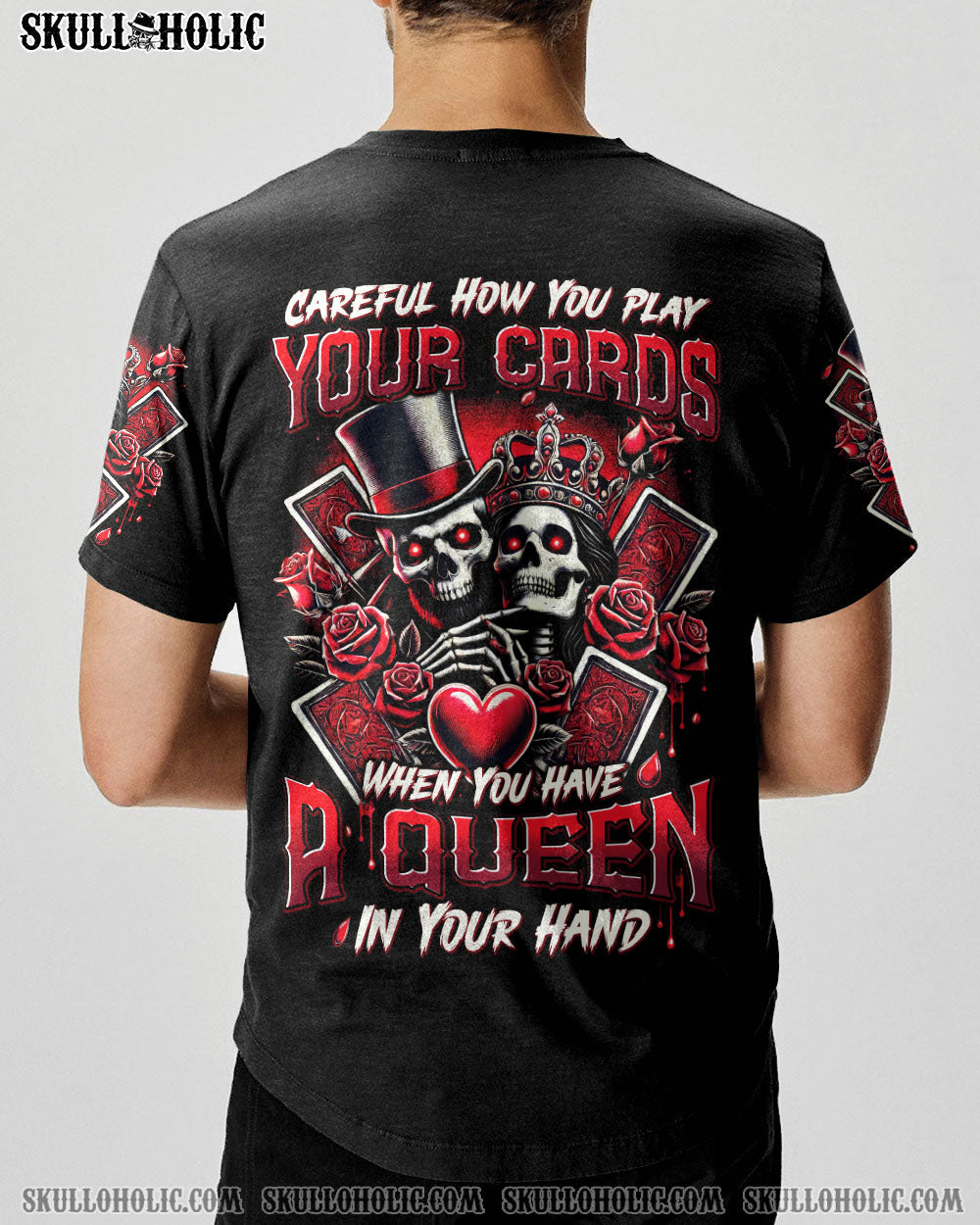 BLISSCORNERS YOU HAVE A QUEEN IN YOUR HAND SKULL ALL OVER PRINT