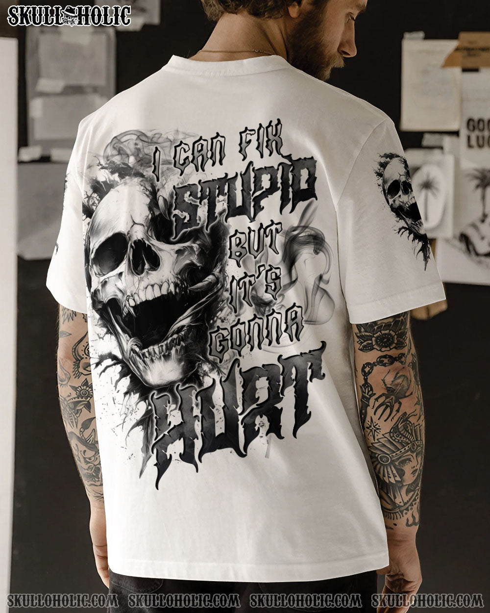 BLISSCORNERS I CAN FIX STUPID BUT IT'S GONNA HURT ALL OVER PRINT