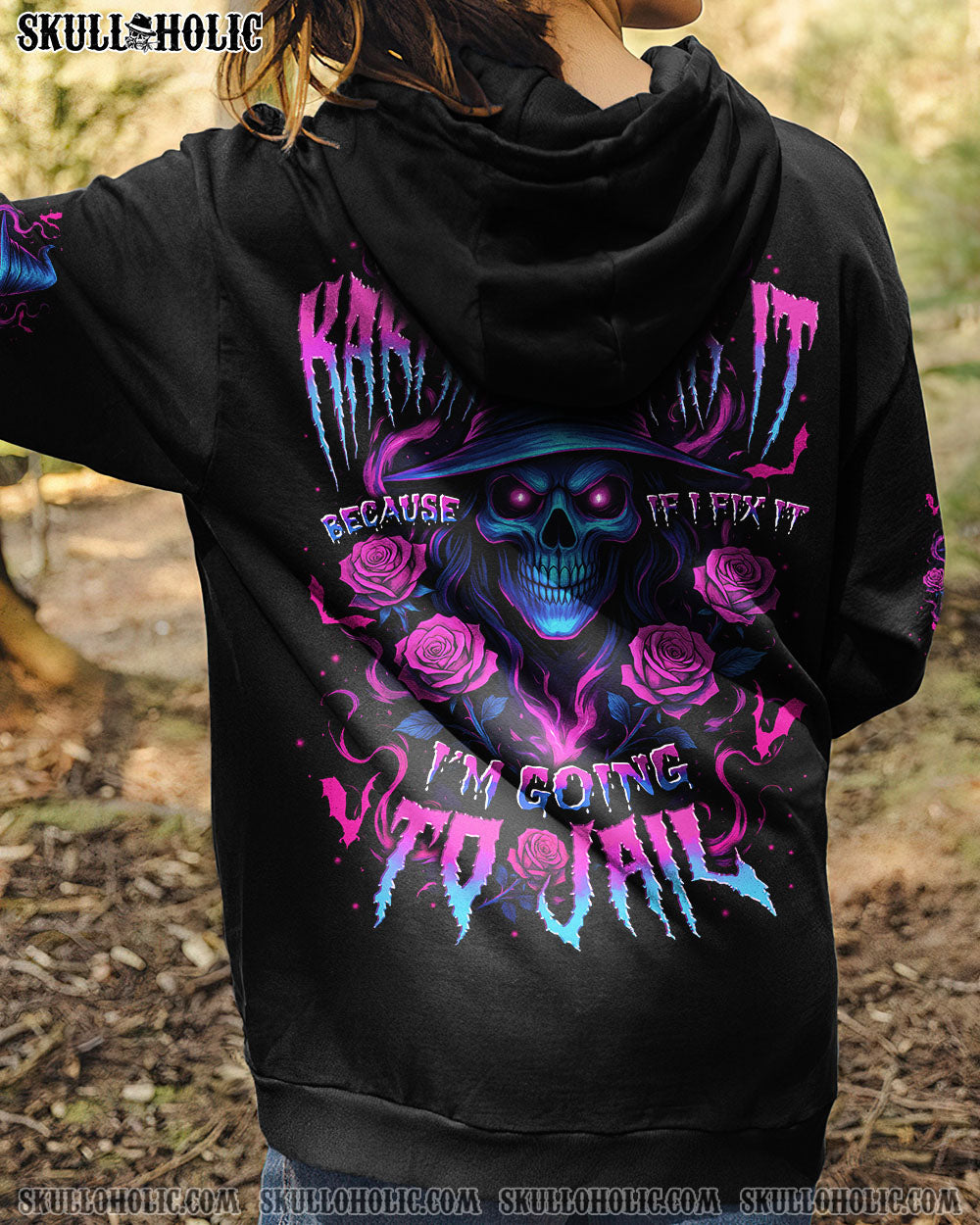 BLISSCORNERS I AM GOING TO LET KARMA FIX IT HALLOWEEN ALL OVER PRINT