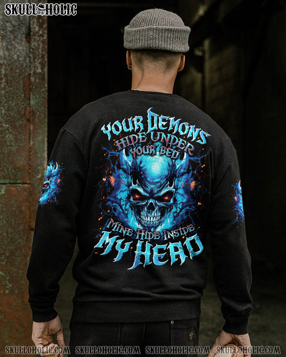 BLISSCORNERS YOUR DEMONS HIDE UNDER YOUR BED ALL OVER PRINT