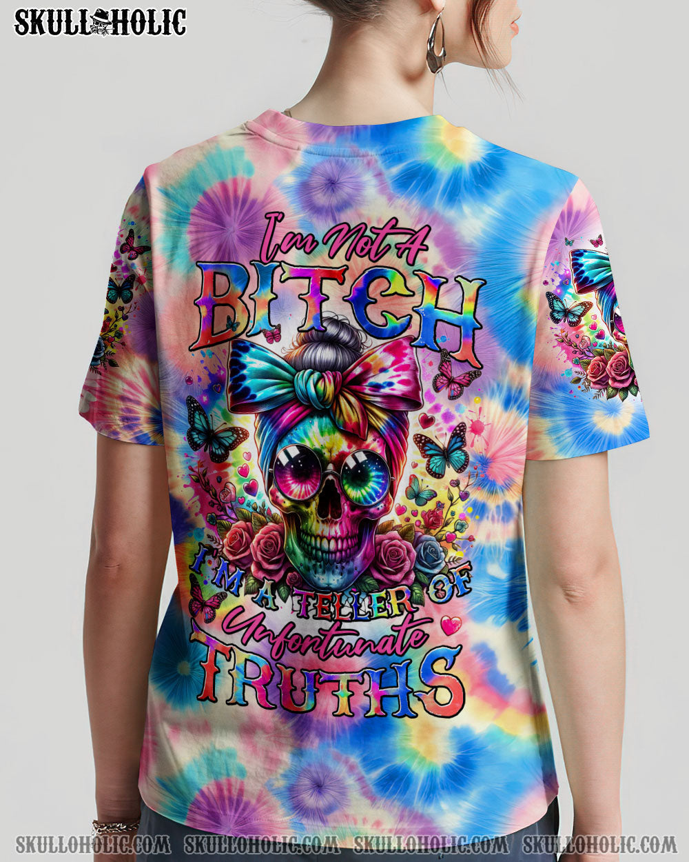 BLISSCORNERS HELLO DARKNESS MY OLD FRIEND MESSY BUN ALL OVER PRINT
