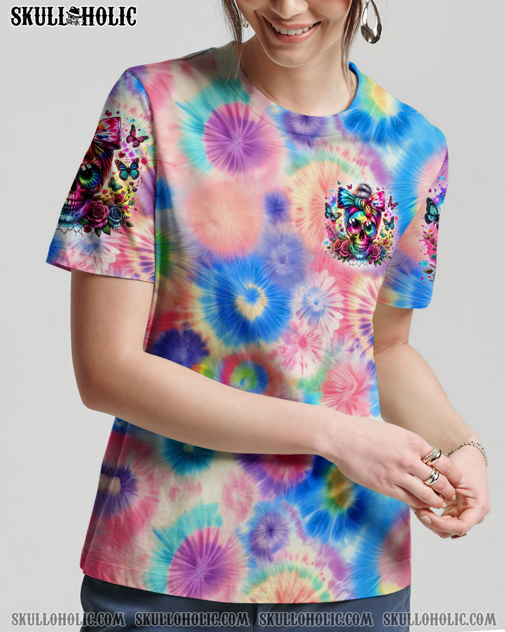 BLISSCORNERS HELLO DARKNESS MY OLD FRIEND MESSY BUN ALL OVER PRINT