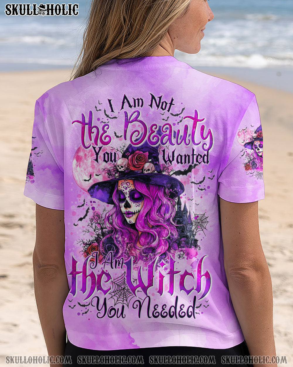 BLISSCORNERS I AM THE WITCH SKULL HALLOWEEN ALL OVER PRINT