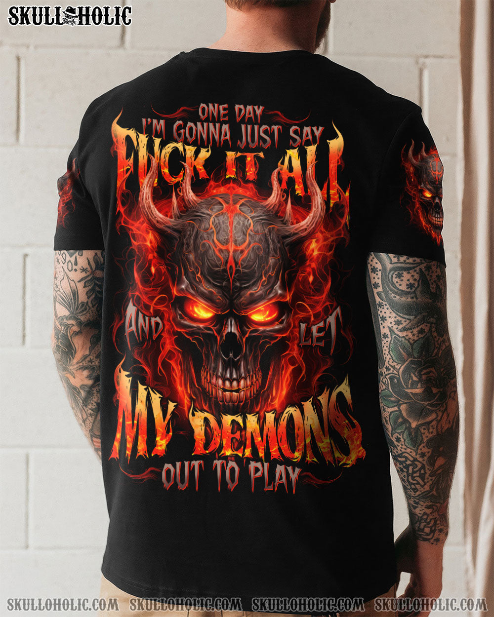BLISSCORNERS LET MY DEMONS OUT TO PLAY ALL OVER PRINT