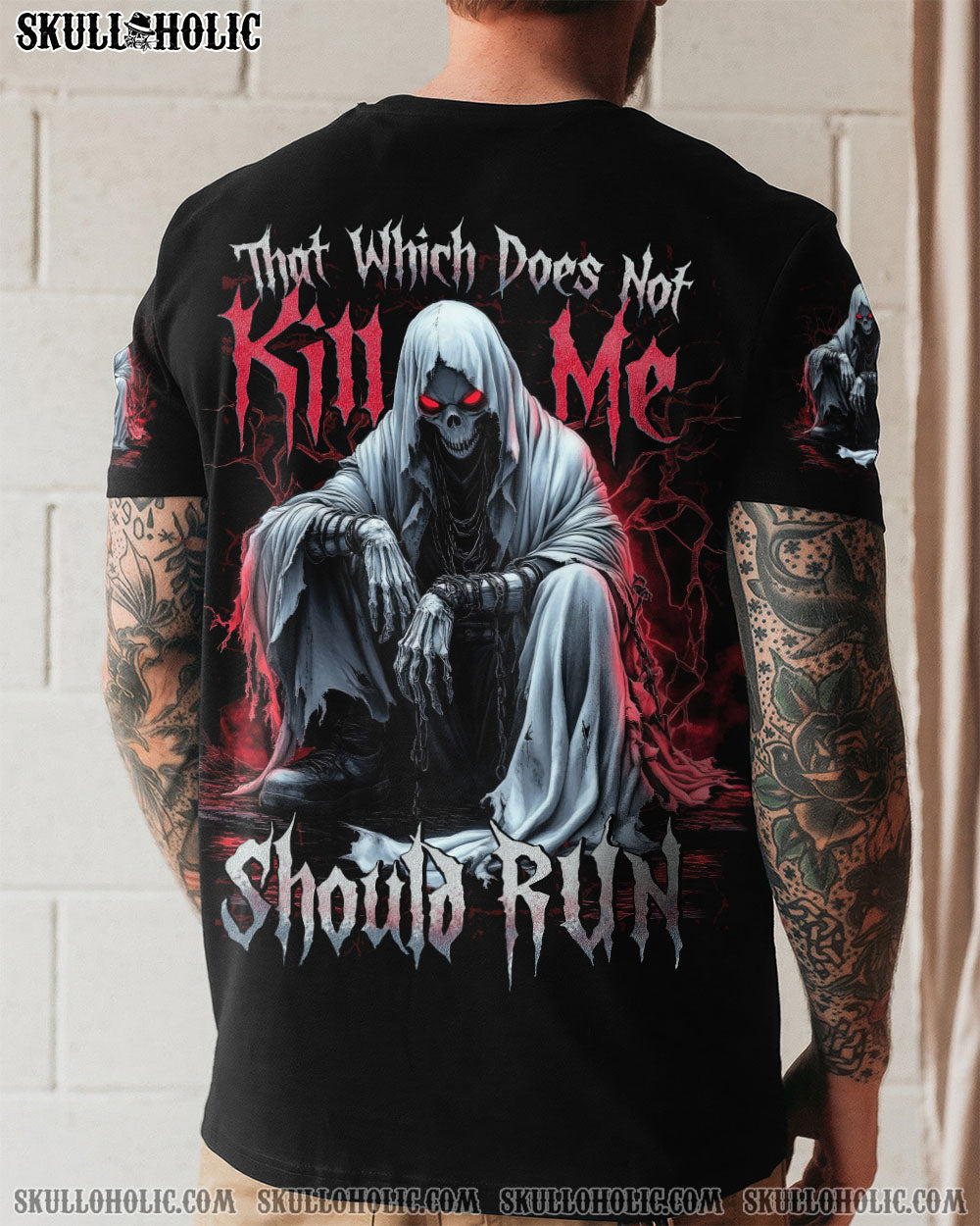 BLISSCORNERS THAT WHICH DOES NOT KILL ME SHOULD RUN ALL OVER PRINT