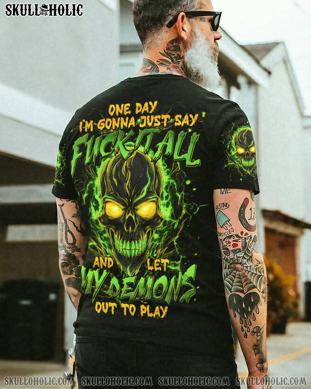 BLISSCORNERS ONE DAY I'M GONNA JUST SAY ALL OVER PRINT