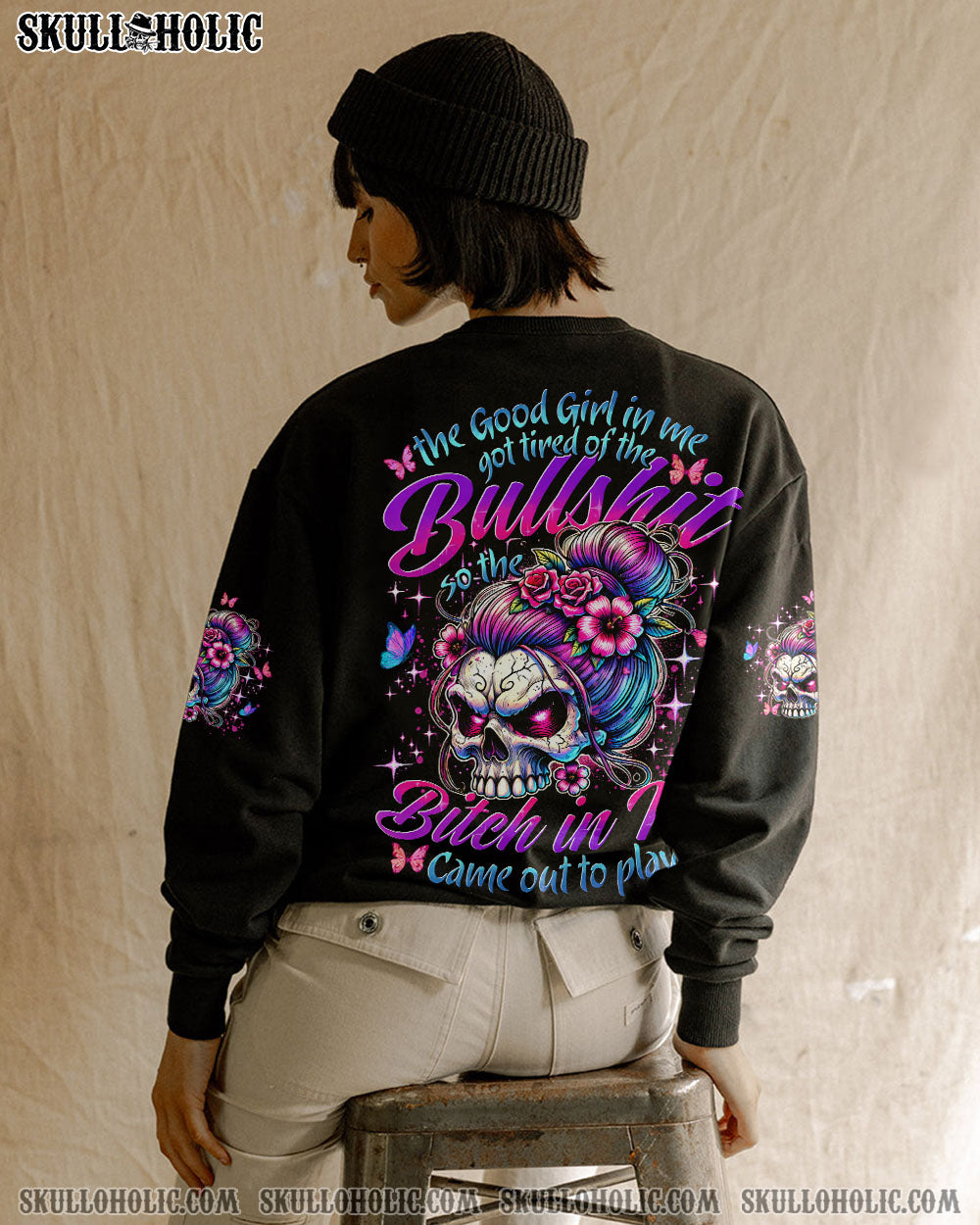 BLISSCORNERS THE GOOD GIRL IN ME ALL OVER PRINT