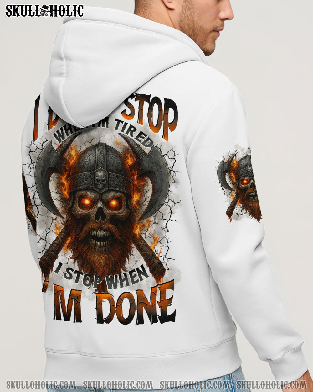 BLISSCORNERS I DON'T STOP WHEN I'M TIRED VIKING SKULL ALL OVER PRINT
