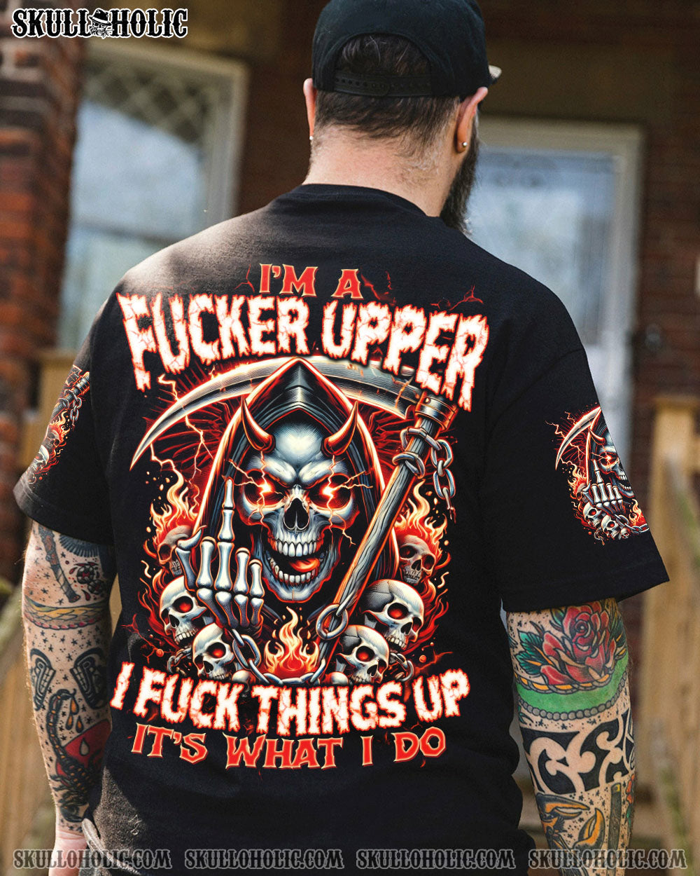 BLISSCORNERS IT'S WHAT I DO SKULL ALL OVER PRINT