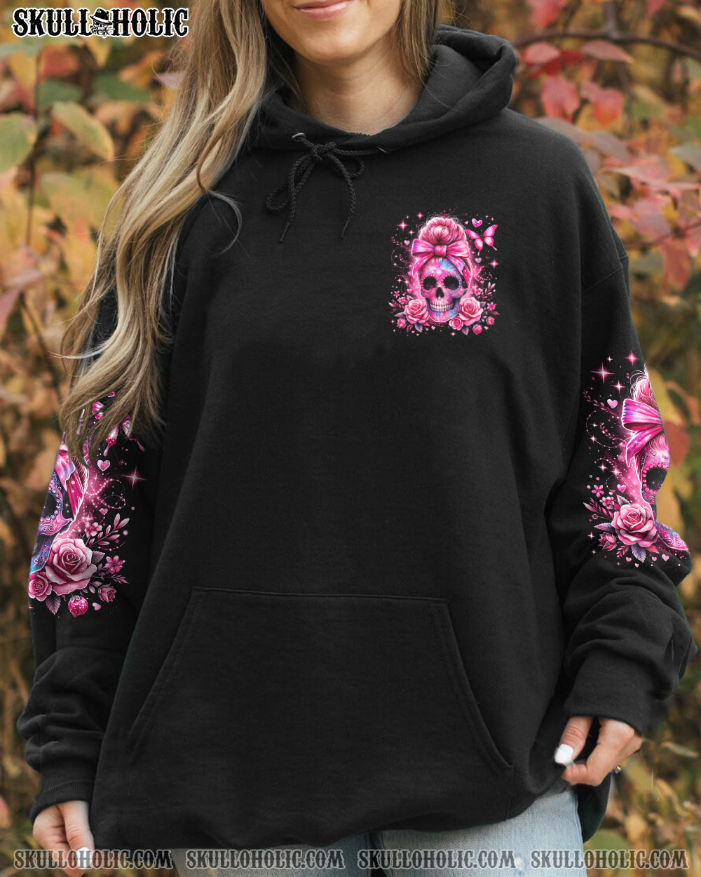 BLISSCORNERS THE GOOD GIRL IN ME ROSE MESSY BUN ALL OVER PRINT