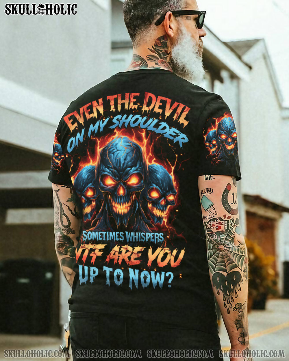 BLISSCORNERS THE DEVIL ON MY SHOULDER ALL OVER PRINT