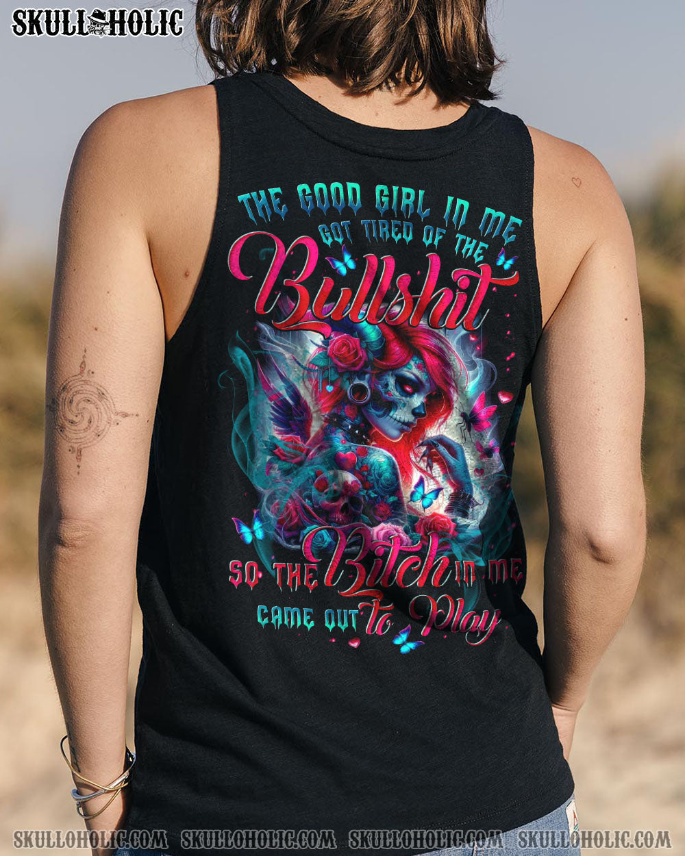 BLISSCORNERS THE GOOD GIRL IN ME ALL OVER PRINT