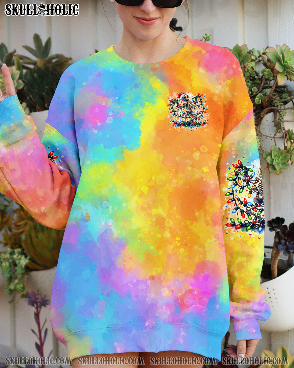 BLISSCORNERS EVERYTHING'S FINE CHRISTMAS ALL OVER PRINT