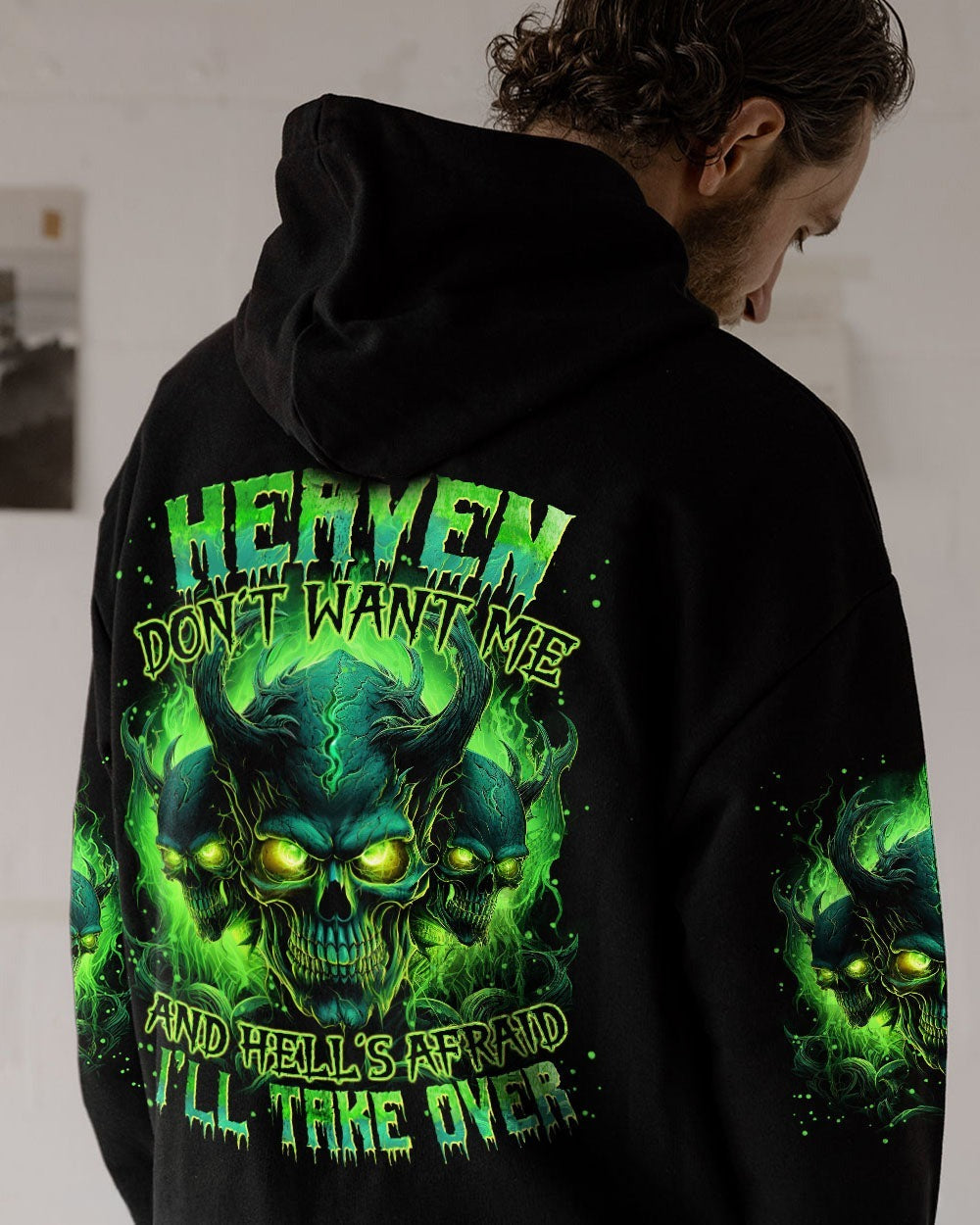BLISSCORNERS HEAVEN DON'T WANT ME ALL OVER PRINT