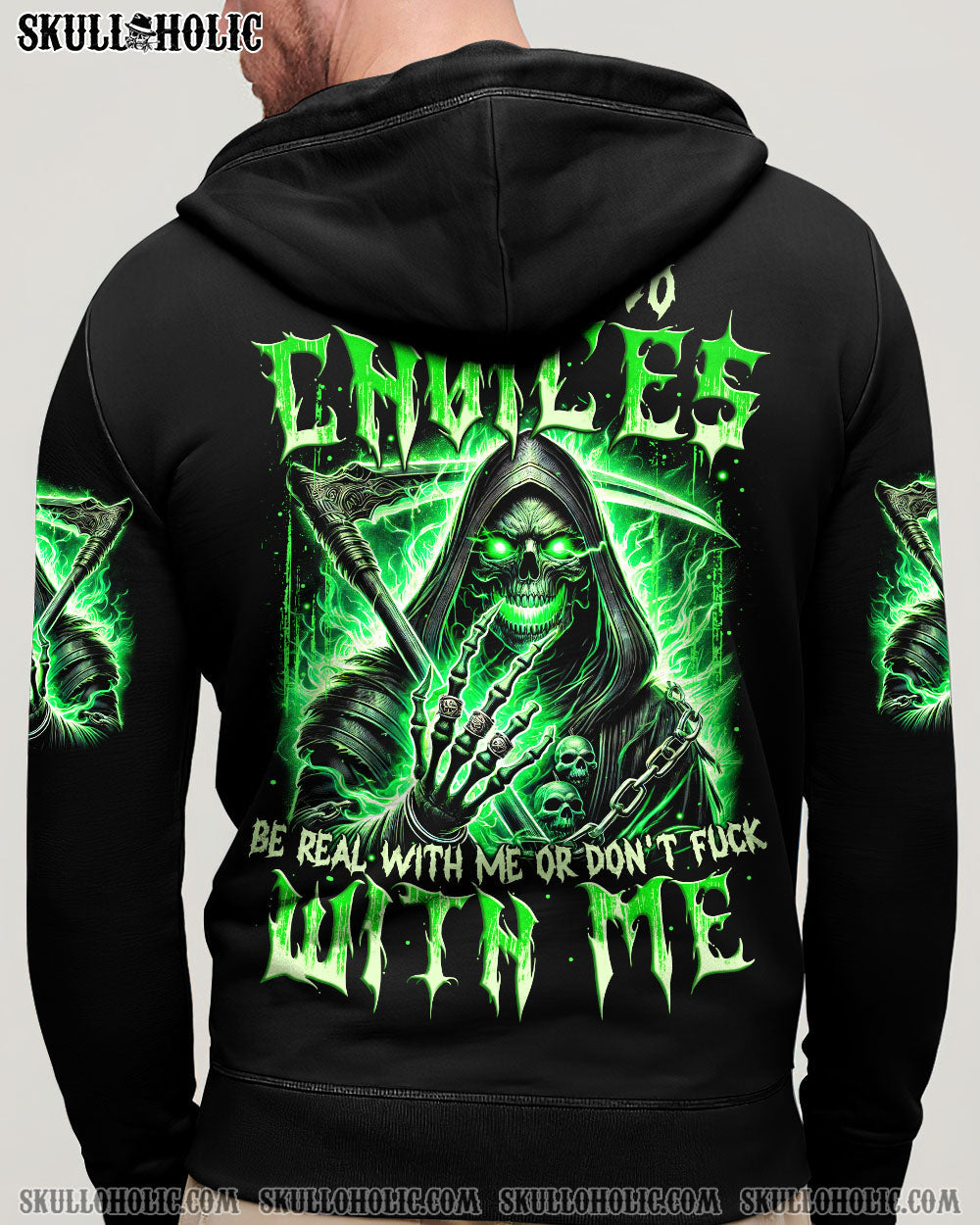 BLISSCORNERS YOU HAVE TWO CHOICES SKULL ALL OVER PRINT