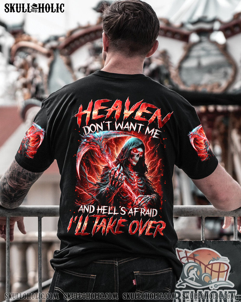 BLISSCORNERS HEAVEN DON'T WANT ME ALL OVER PRINT