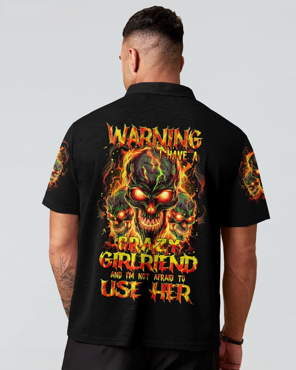 BLISSCORNERS WARNING I HAVE A CRAZY GIRLFRIEND ALL OVER PRINT