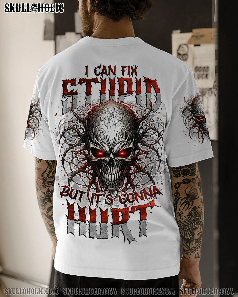 BLISSCORNERS I CAN FIX STUPID BUT IT'S GONNA HURT ALL OVER PRINT