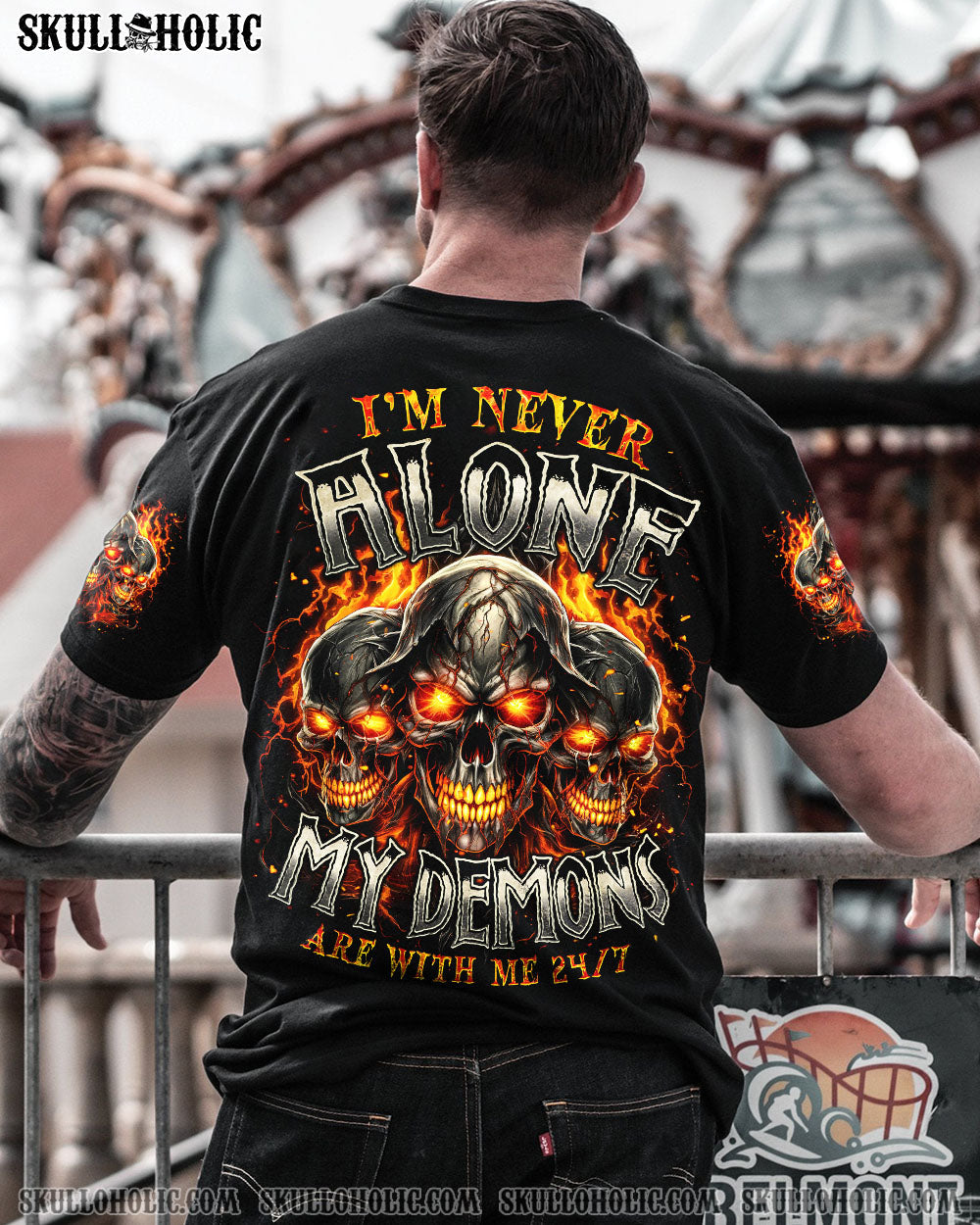 BLISSCORNERS MY DEMONS ARE WITH ME 24/7 ALL OVER PRINT