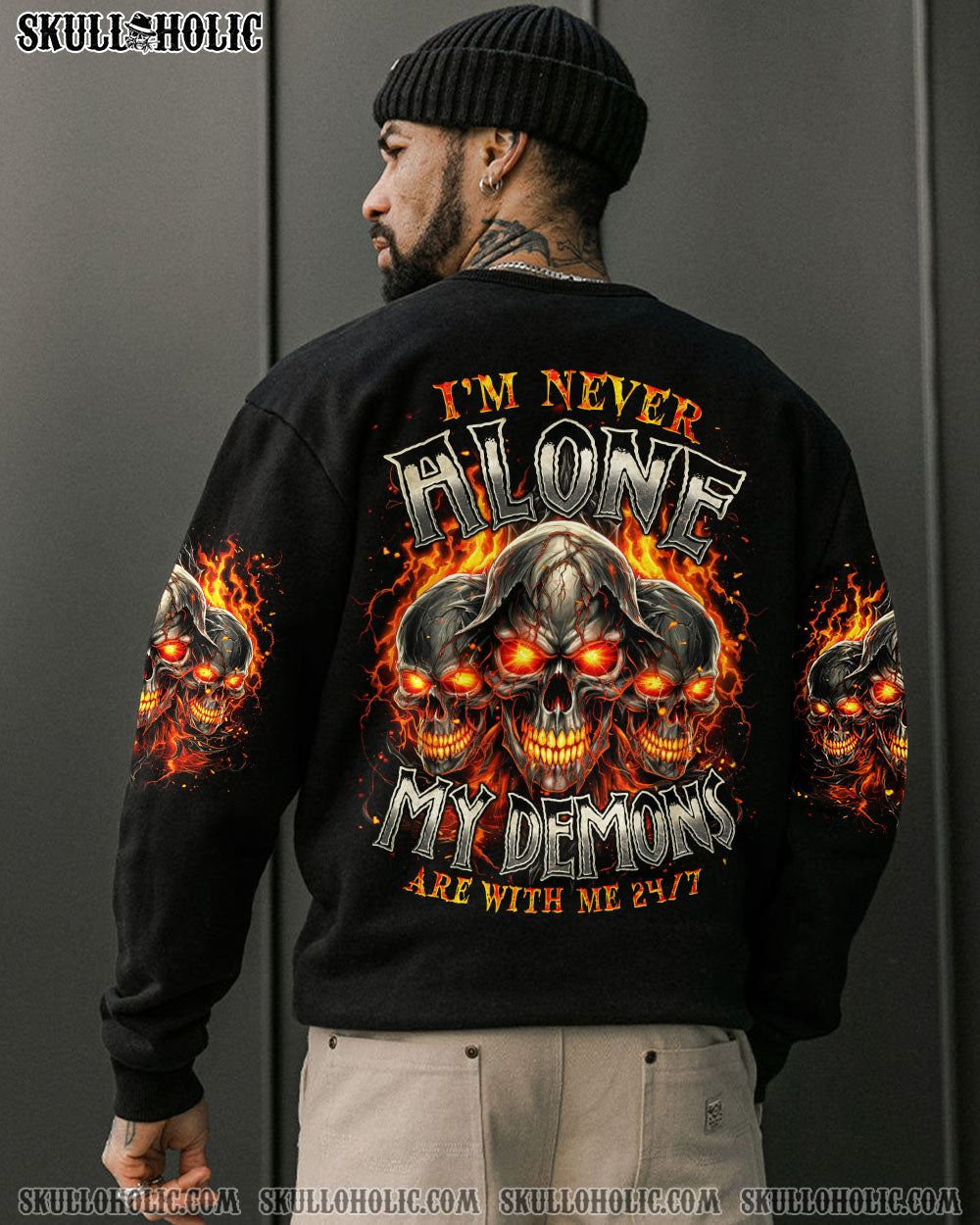 BLISSCORNERS MY DEMONS ARE WITH ME 24/7 ALL OVER PRINT