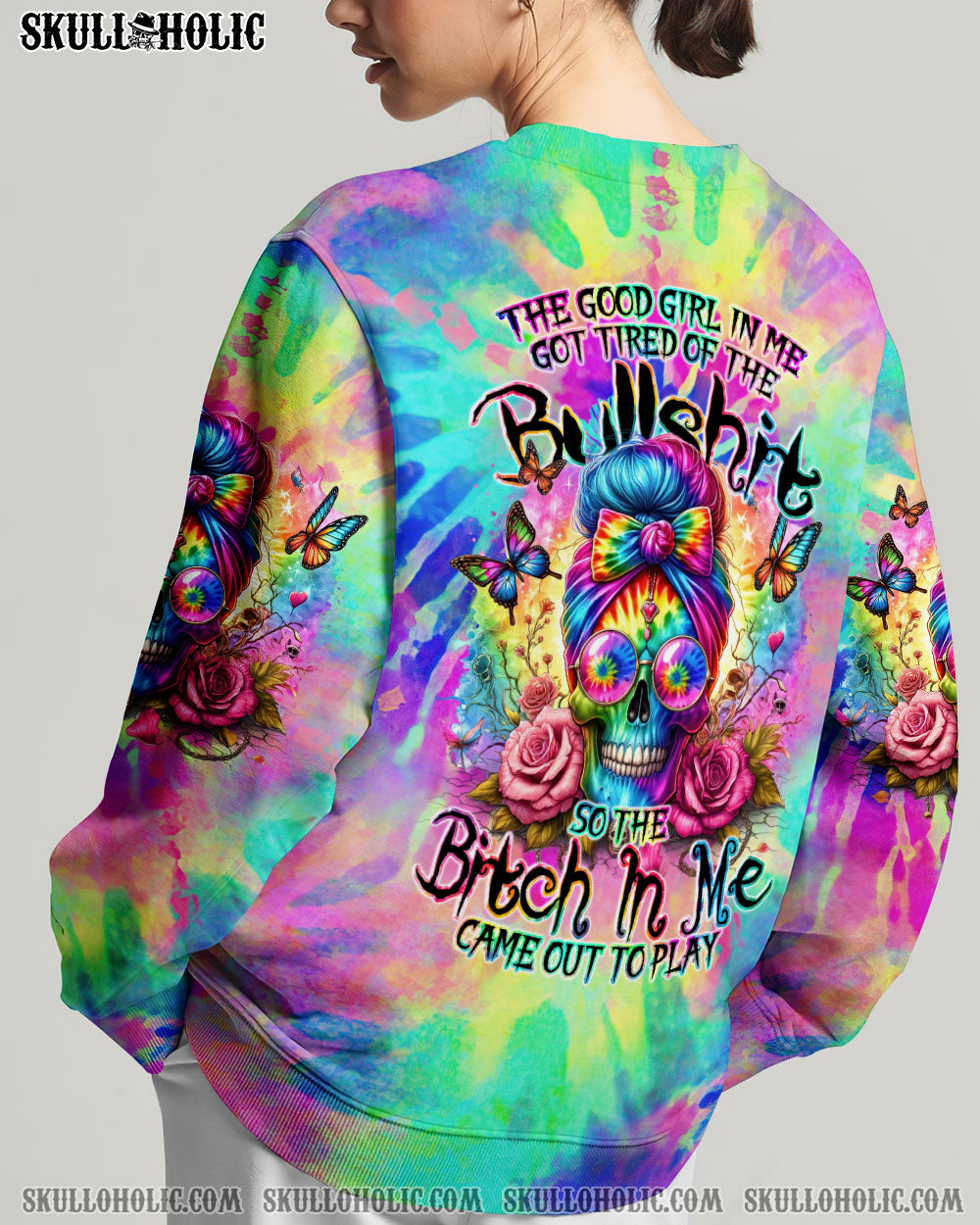 BLISSCORNERS KARMA FAIRY MESSY BUN ALL OVER PRINT