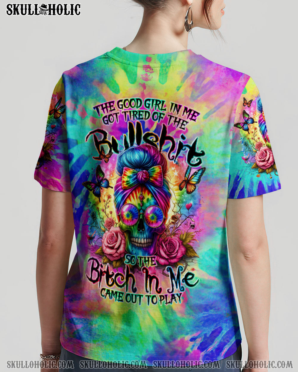 BLISSCORNERS KARMA FAIRY MESSY BUN ALL OVER PRINT