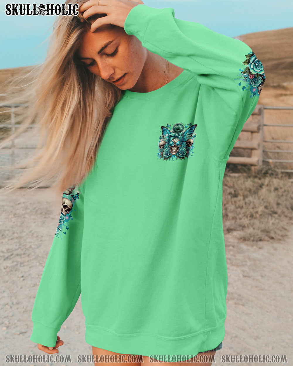 BLISSCORNERS THE GOOD GIRL IN ME MESSY BUN TIE DYE ALL OVER PRINT