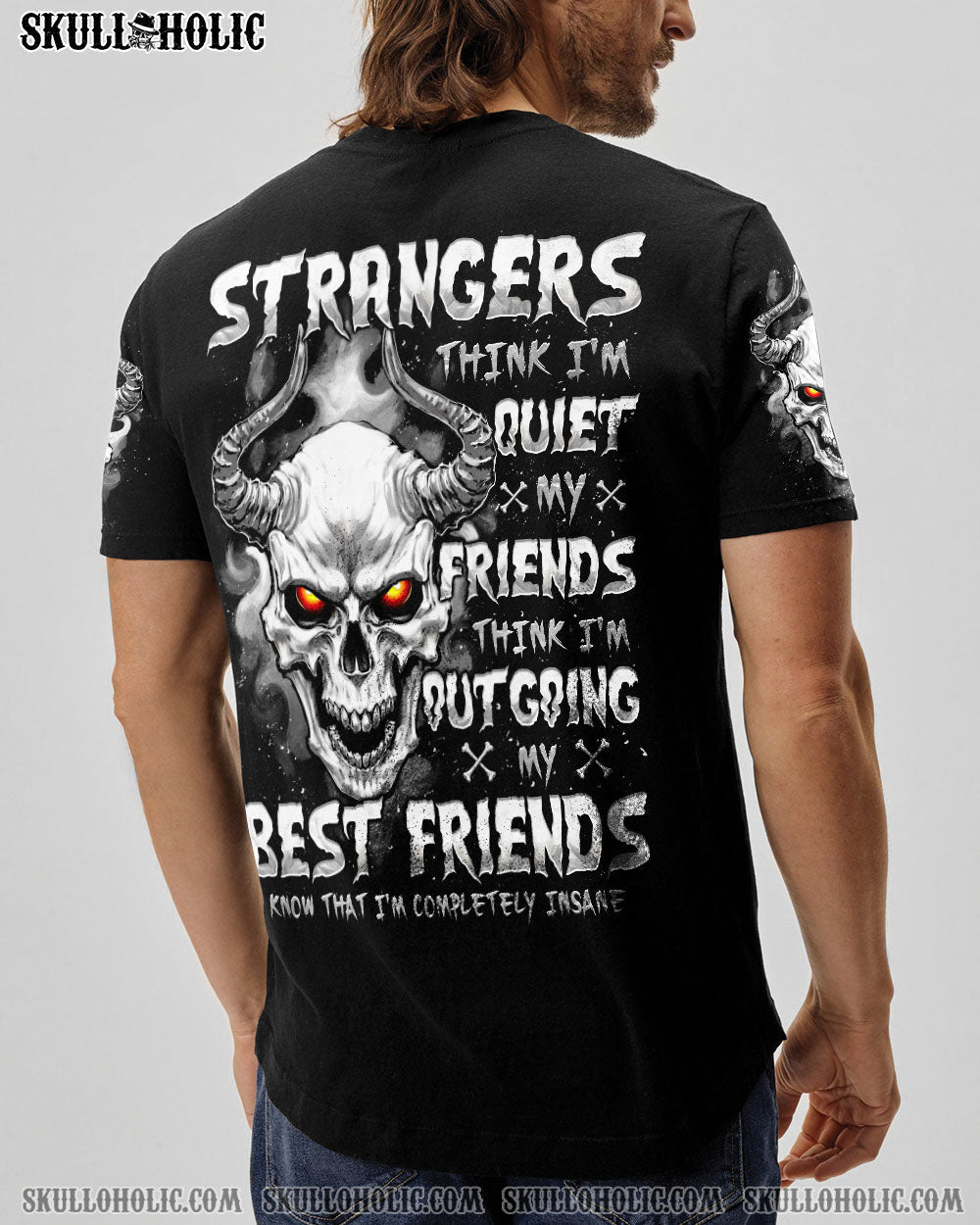 BLISSCORNERS STRANGERS THINK I'M QUIET ALL OVER PRINT