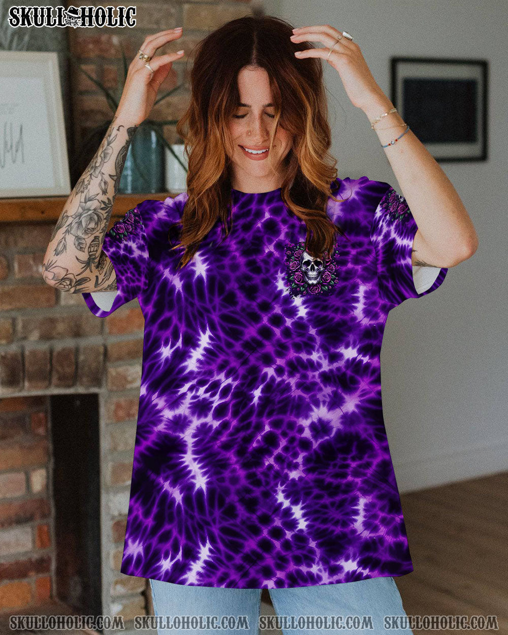 BLISSCORNERS YOU COULDN'T HANDLE ME TIE DYE ALL OVER PRINT