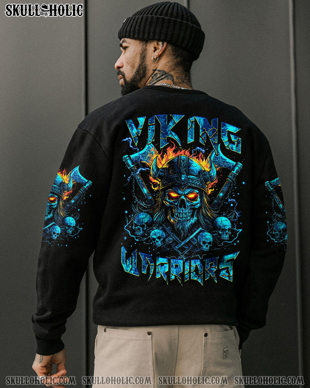 BLISSCORNERS VIKING WARRIORS SKULL ALL OVER PRINT