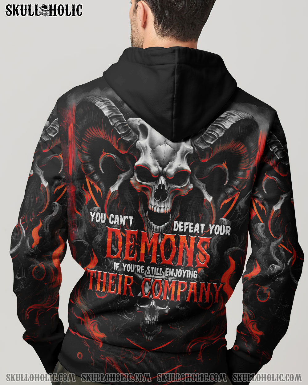 BLISSCORNERS YOU CAN'T DEFEAT YOUR DEMONS ALL OVER PRINT