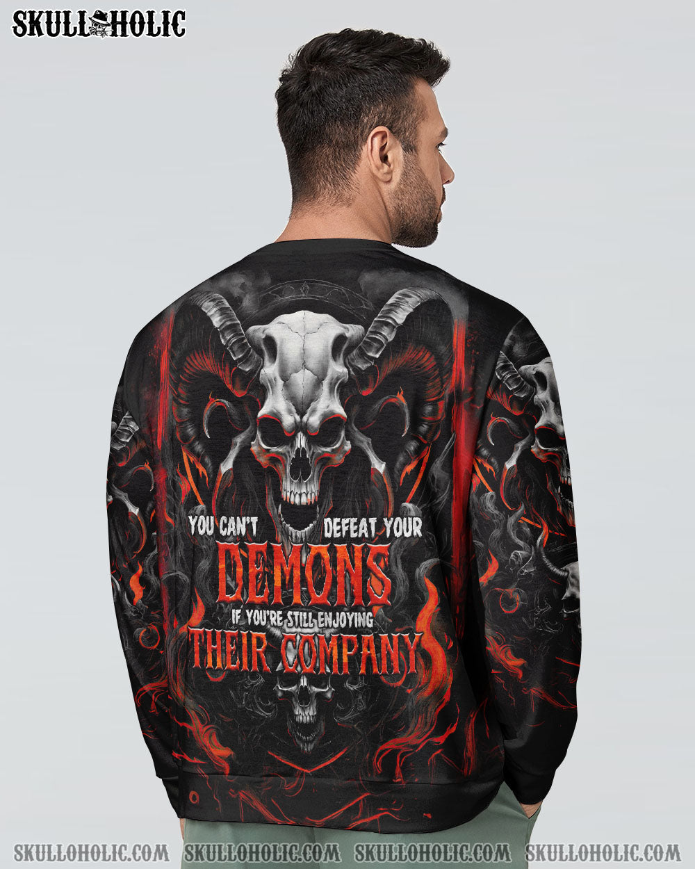 BLISSCORNERS YOU CAN'T DEFEAT YOUR DEMONS ALL OVER PRINT
