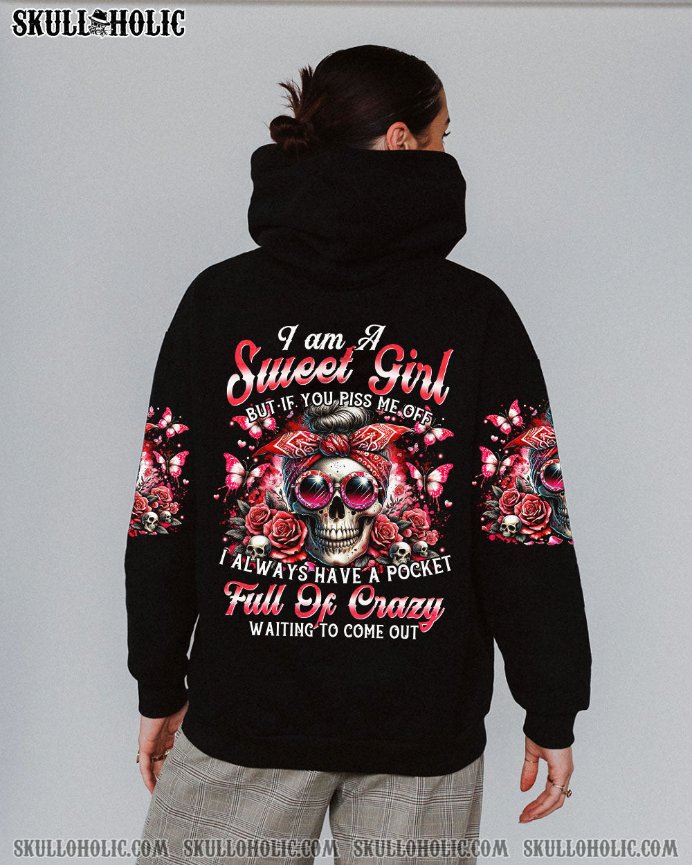 BLISSCORNERS I'M A TELLER OF UNFORTUNATE TRUTHS MESSY BUN TIE DYE ALL OVER PRINT