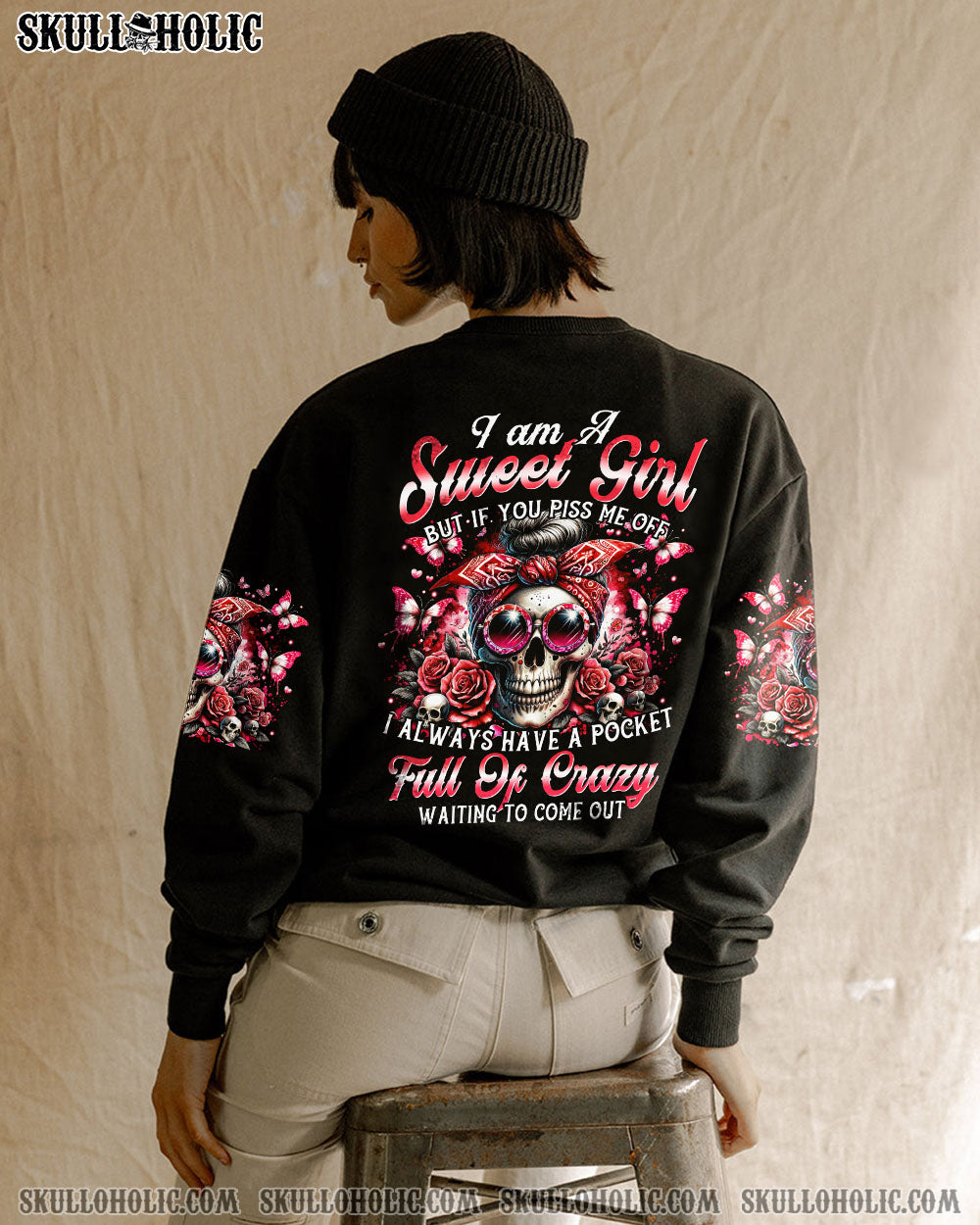 BLISSCORNERS I'M A TELLER OF UNFORTUNATE TRUTHS MESSY BUN TIE DYE ALL OVER PRINT
