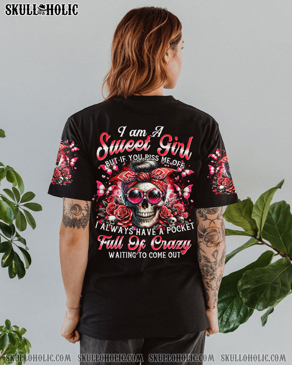 BLISSCORNERS I'M A TELLER OF UNFORTUNATE TRUTHS MESSY BUN TIE DYE ALL OVER PRINT