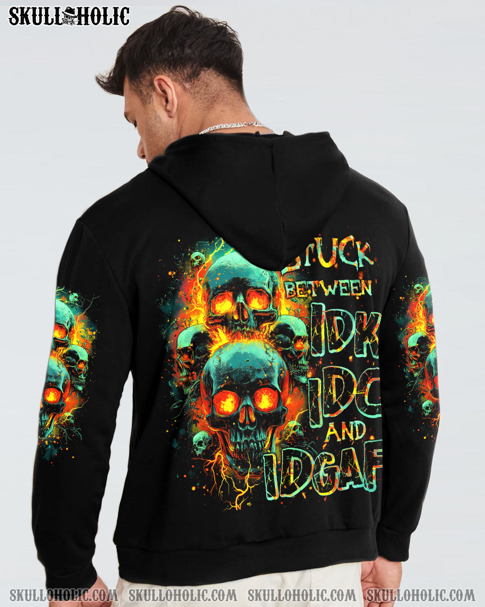 BLISSCORNERS STUCK BETWEEN IDK IDC AND IDGAF ALL OVER PRINT