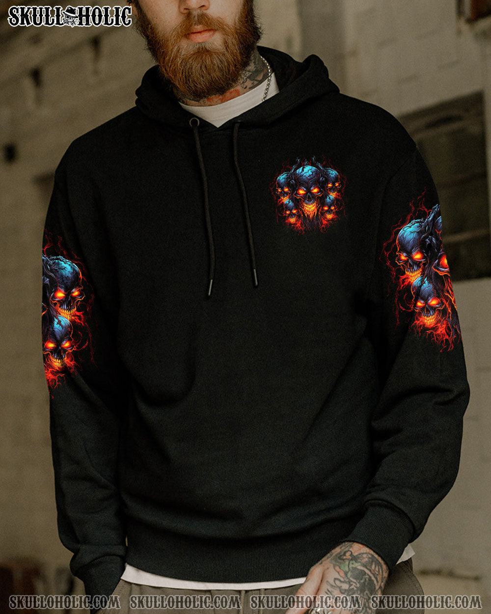 BLISSCORNERS WHEN THE VOICES IN MY HEAD GO SILENT SKULLS ALL OVER PRINT