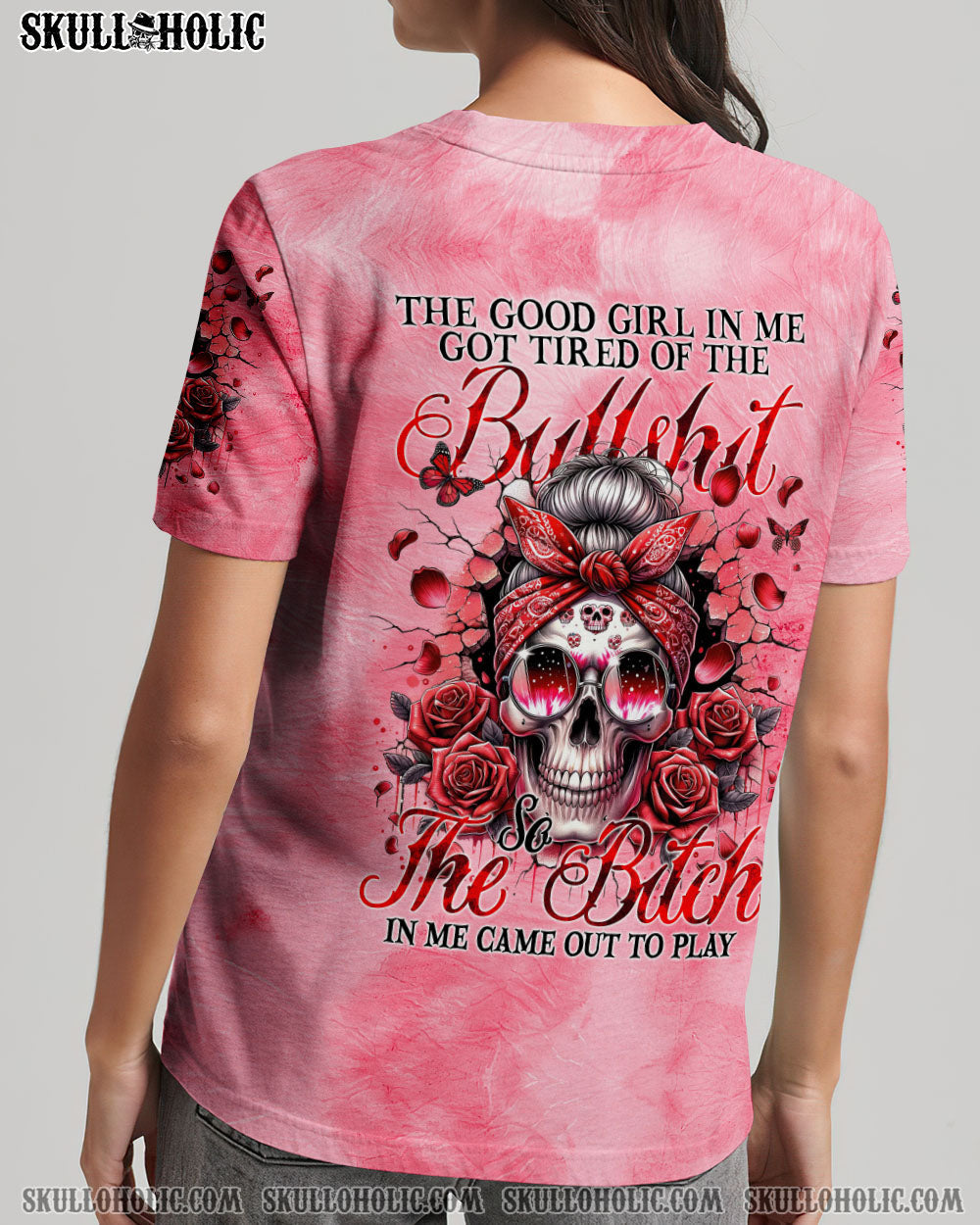 BLISSCORNERS MY MOUTH HAS NO FILTER MESSY BUN ALL OVER PRINT