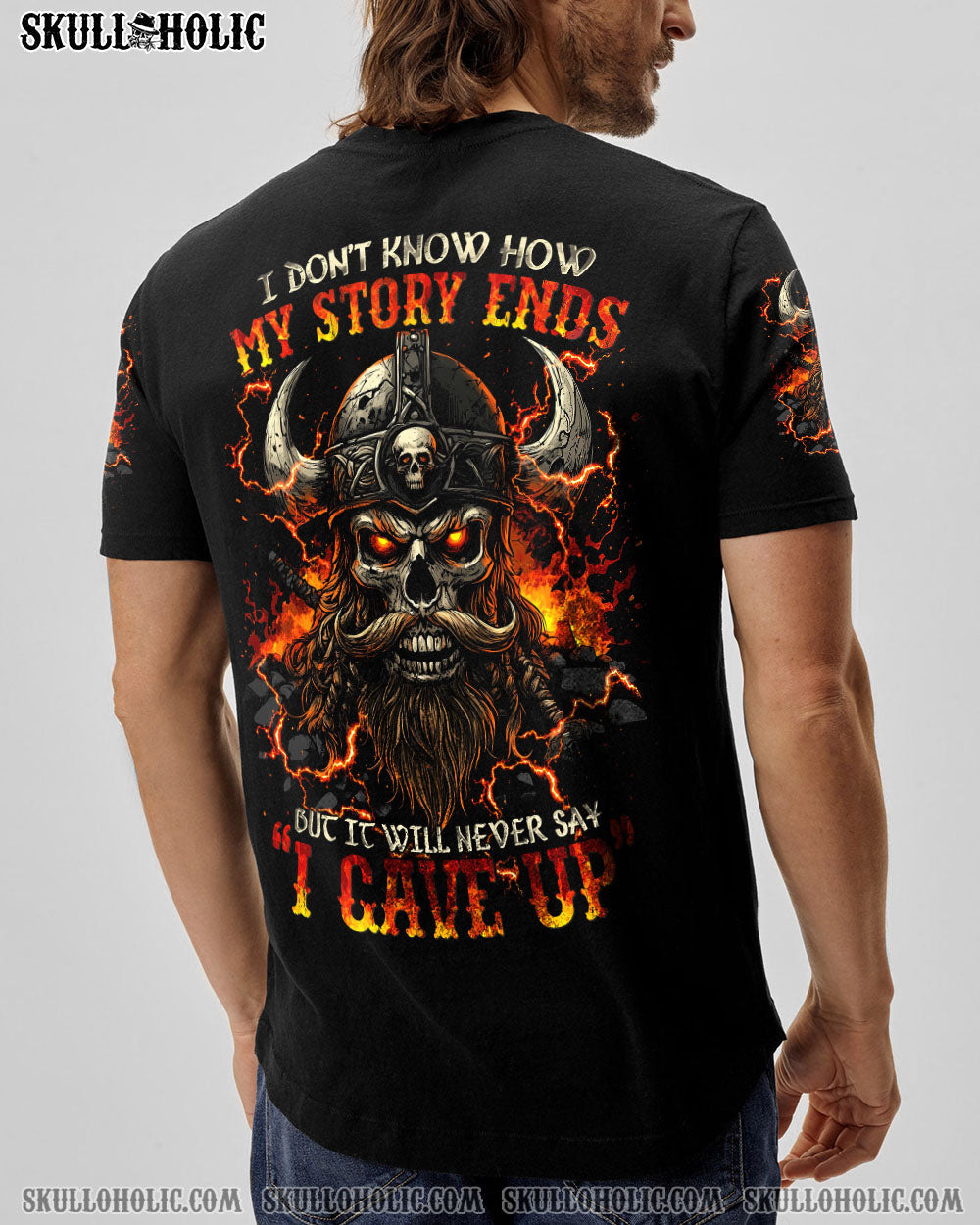 BLISSCORNERS I DON'T KNOW HOW MY STORY ENDS VIKING SKULL ALL OVER PRINT