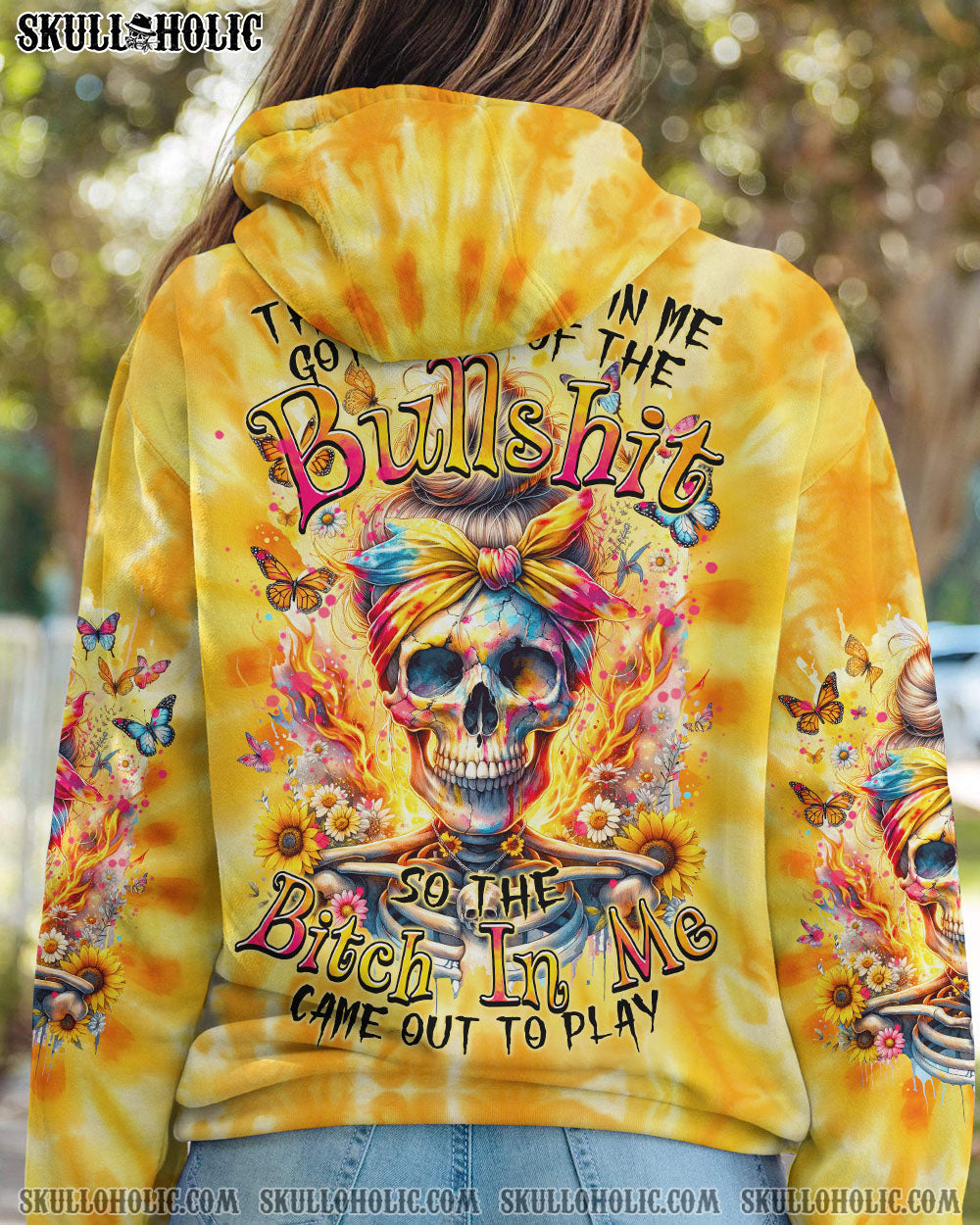 BLISSCORNERS THE GOOD GIRL IN ME TIE DYE ALL OVER PRINT