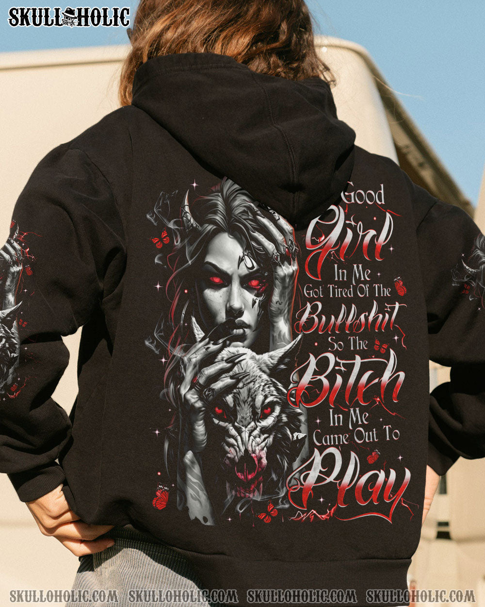 BLISSCORNERS THE GOOD GIRL IN ME ALL OVER PRINT
