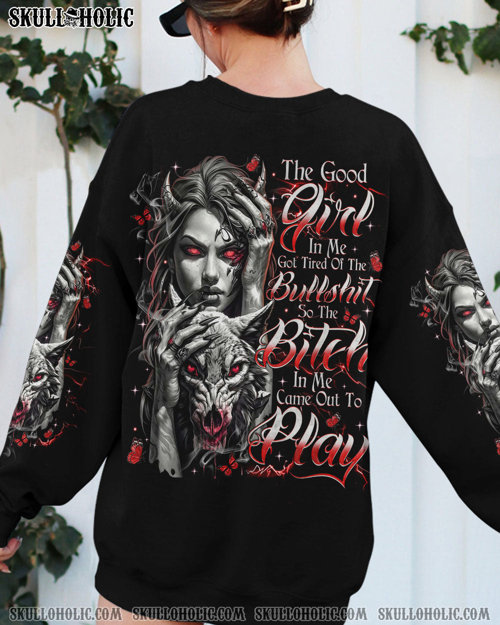 BLISSCORNERS THE GOOD GIRL IN ME ALL OVER PRINT